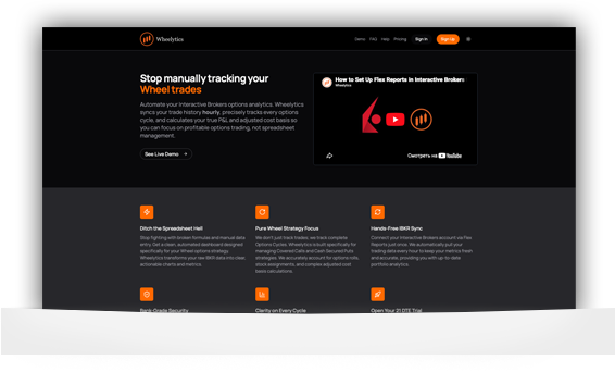 Wheelytics trading analytics platform